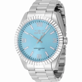 Invicta Men's Watch - Specialty Quartz Tiffany Blue Dial Silver Steel Bracelet | 48904