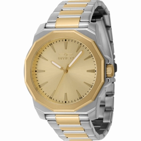Invicta Men's Watch - Speedway Quartz Gold Tone Dial Two Tone Steel Bracelet | 46835