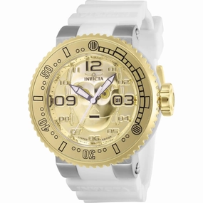 Invicta Men's Watch - Star Wars C-3PO White Rotating Bezel Silicone Strap | 27671