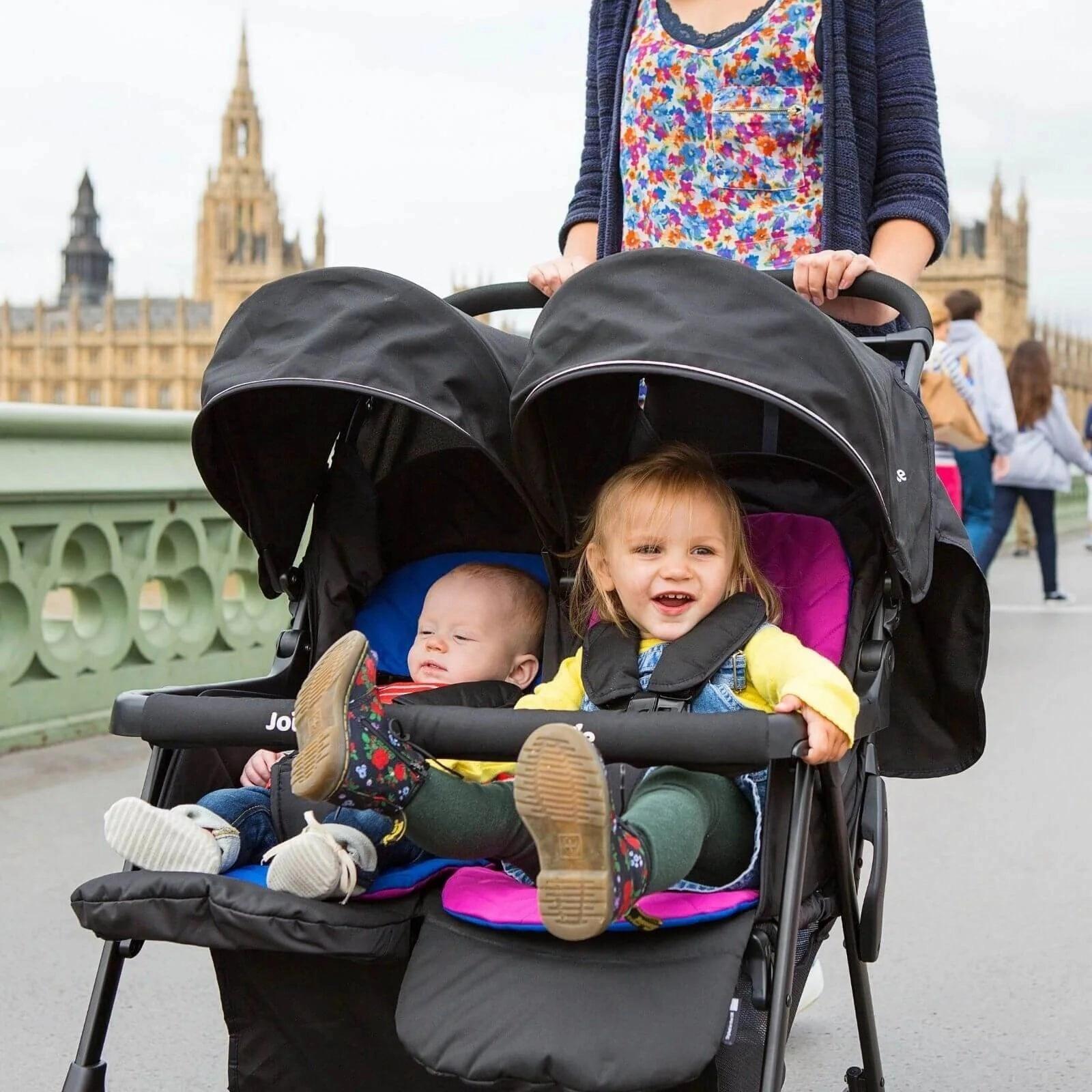 Joie Aire Twin Stroller - Dark Pewter
