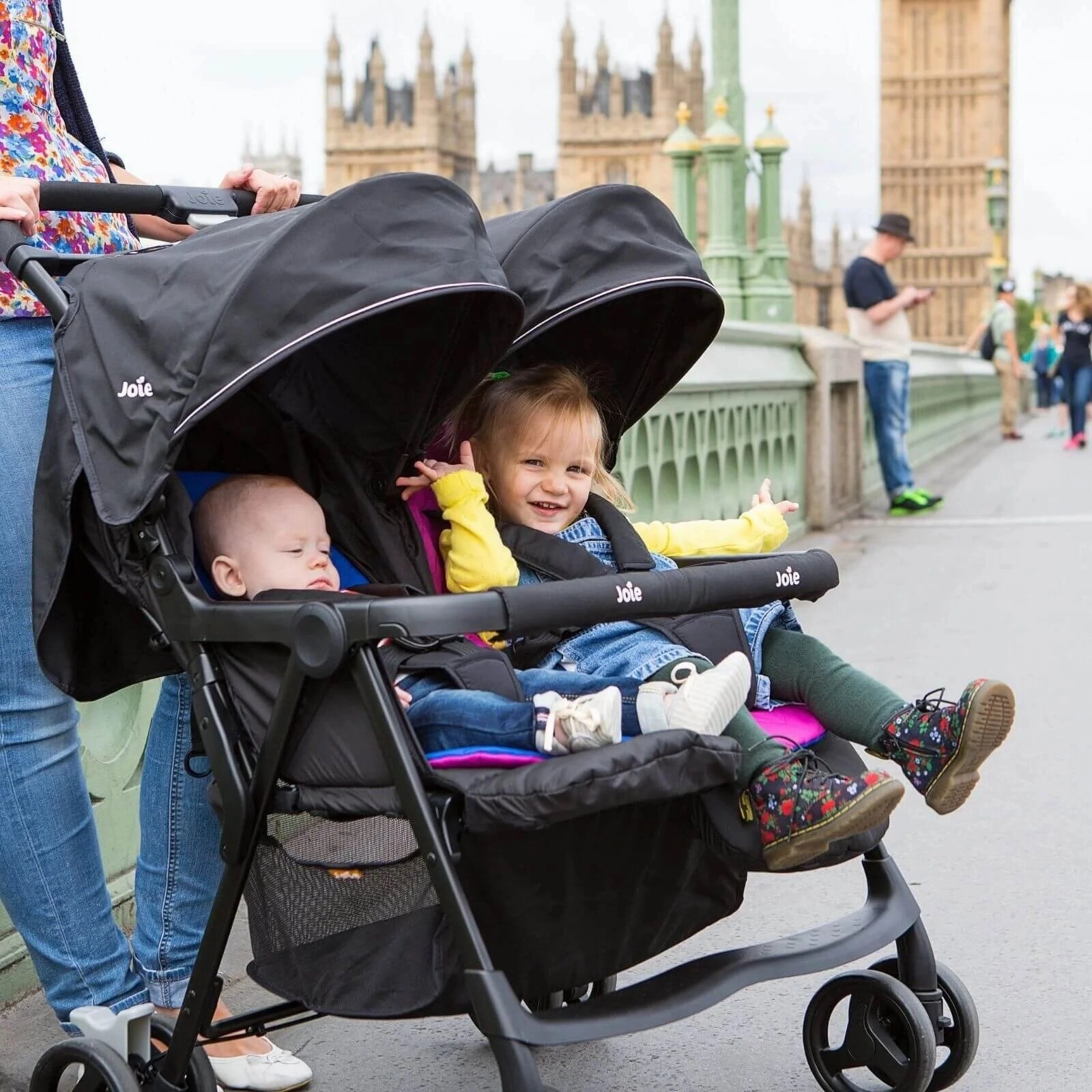 Joie Aire Twin Stroller - Dark Pewter