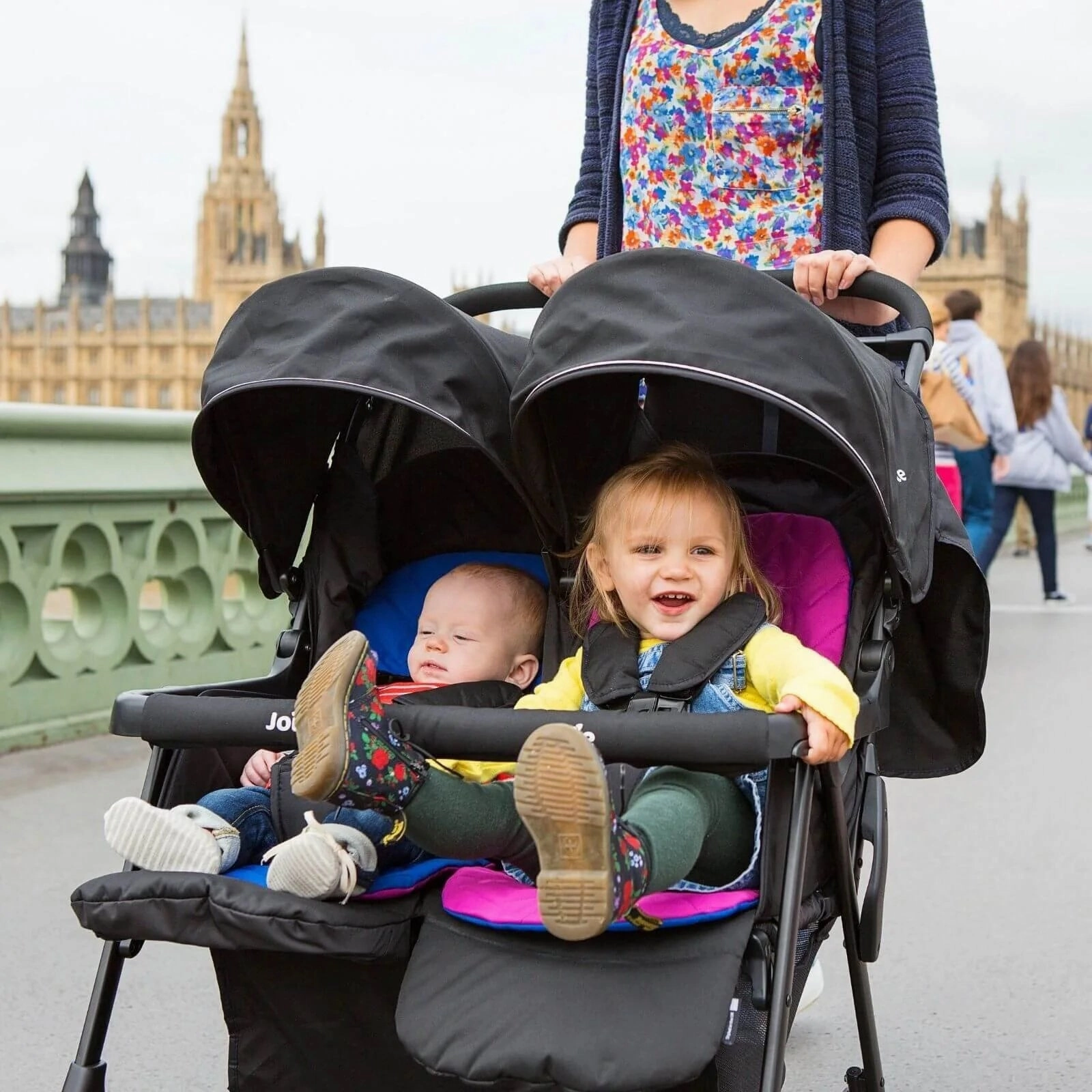 Joie Aire Twin Stroller - Dark Pewter