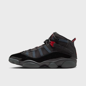 Jordan 6 Rings Black / Fire Red - Anthracite
