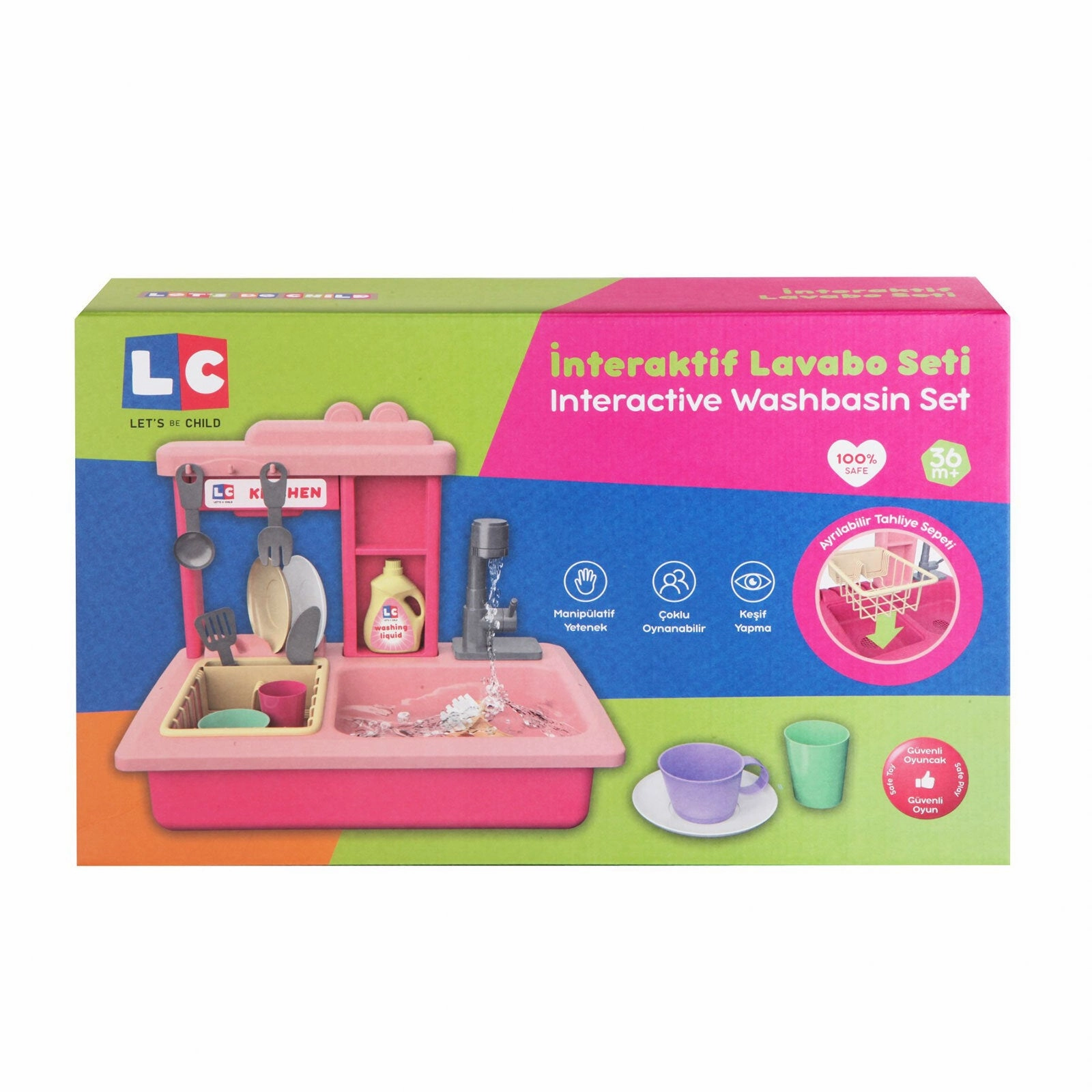 Let's Be Child Play Sink with Running Water Assorted