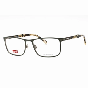 Levi's Men's Eyeglasses - Green Metal Rectangular Full Rim Frame | LV 5033 01ED 00