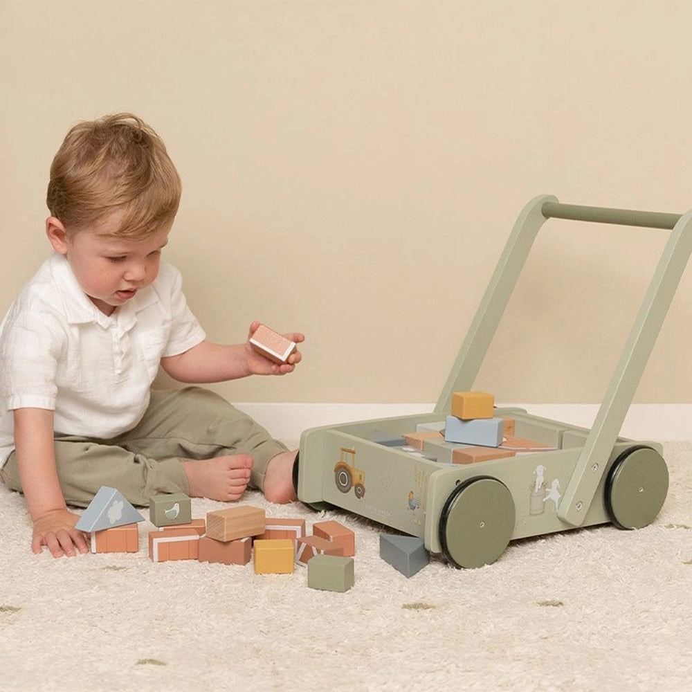 Little Dutch Little Farm Block Trolley