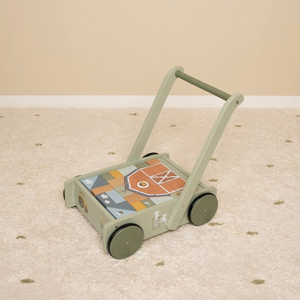 Little Dutch Little Farm Block Trolley