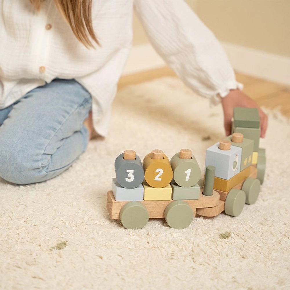 Little Dutch Little Farm Stacking Train Tractor