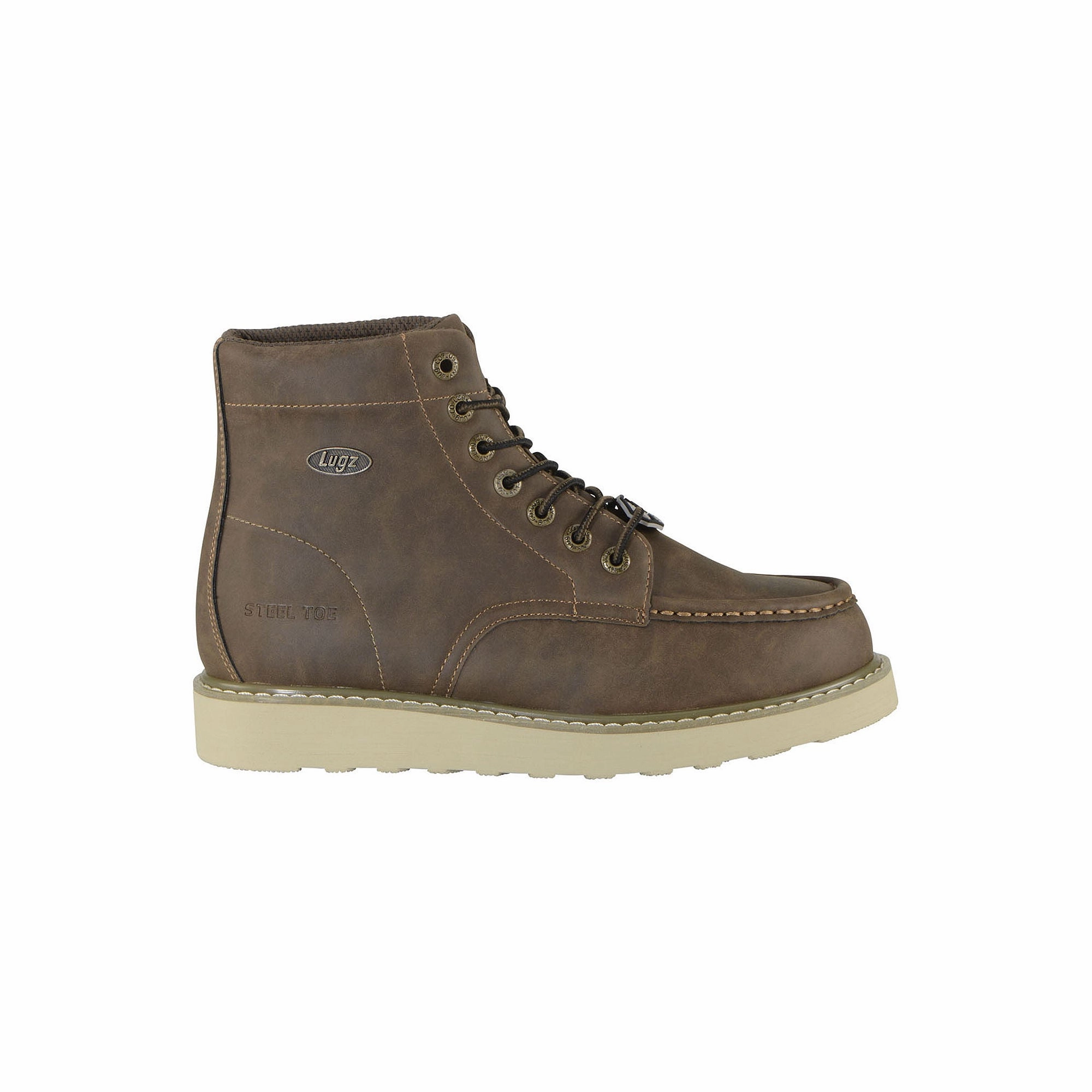 Lugz Work Men's Monterey Wide Steel Toe Moc Toe Chukka Work Boots