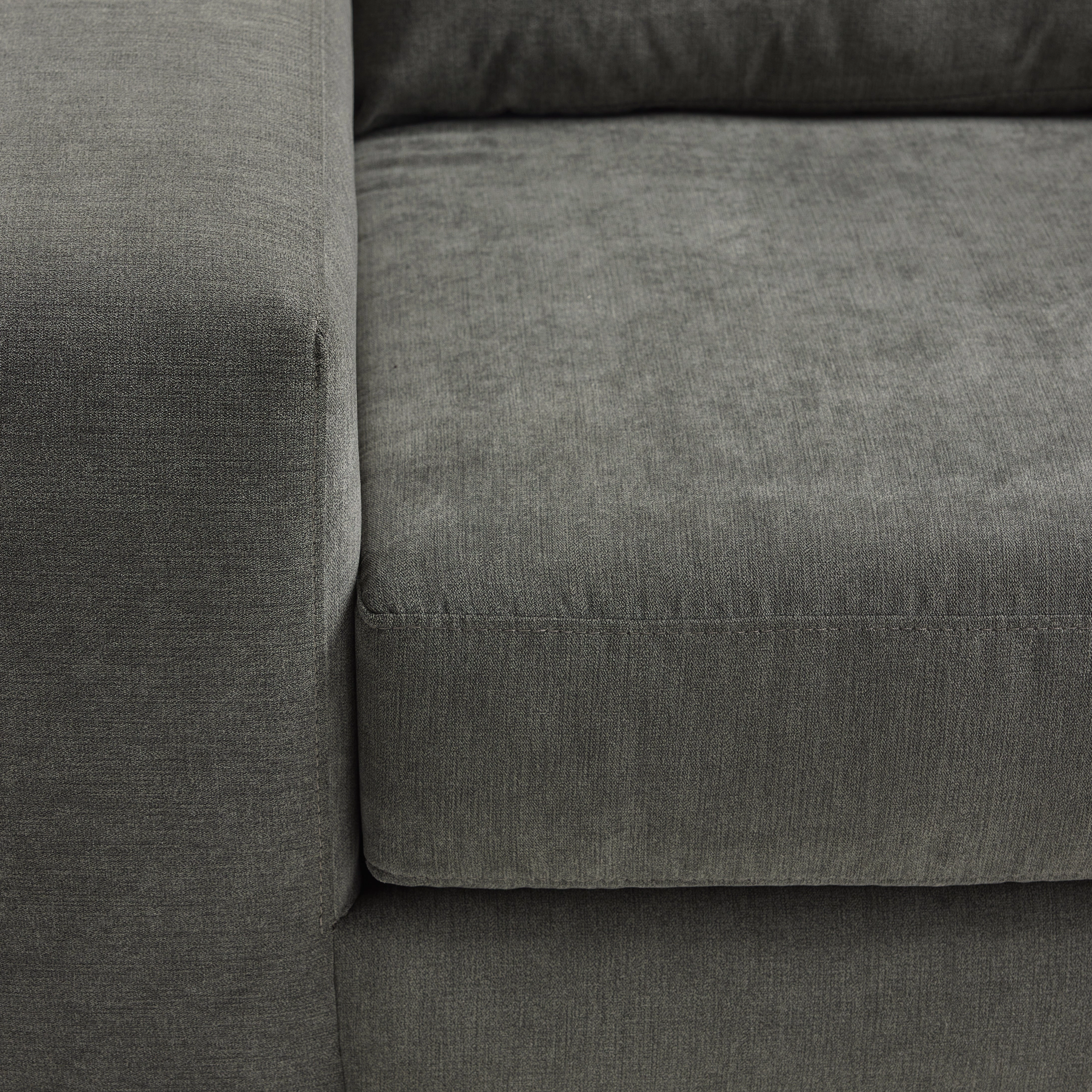 Luna 2-Piece Sectional with Reversible Chaise - Grey