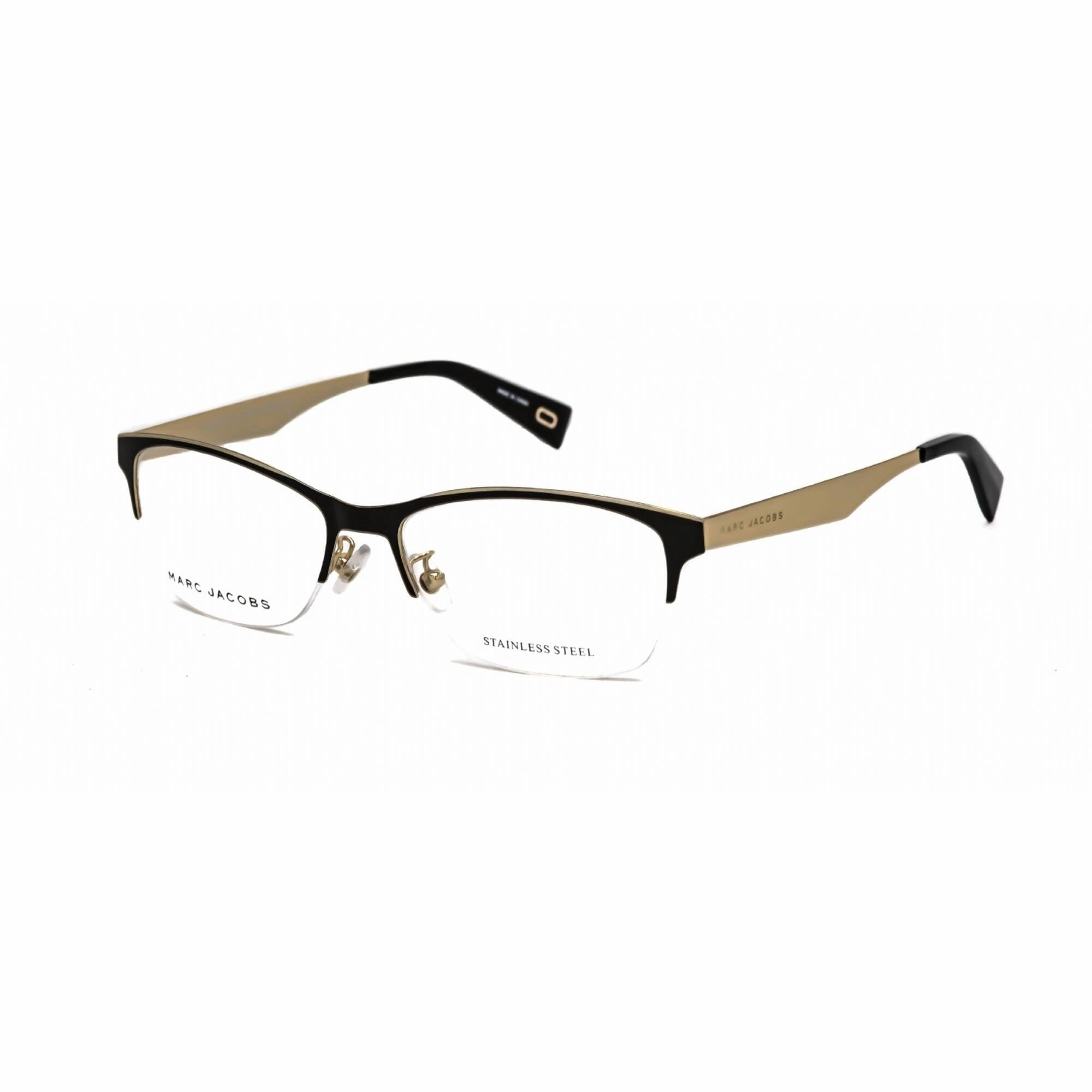 Marc Jacobs Men's Eyeglasses - Black Metal Rectangular Shape Frame | Marc 201 0807 00
