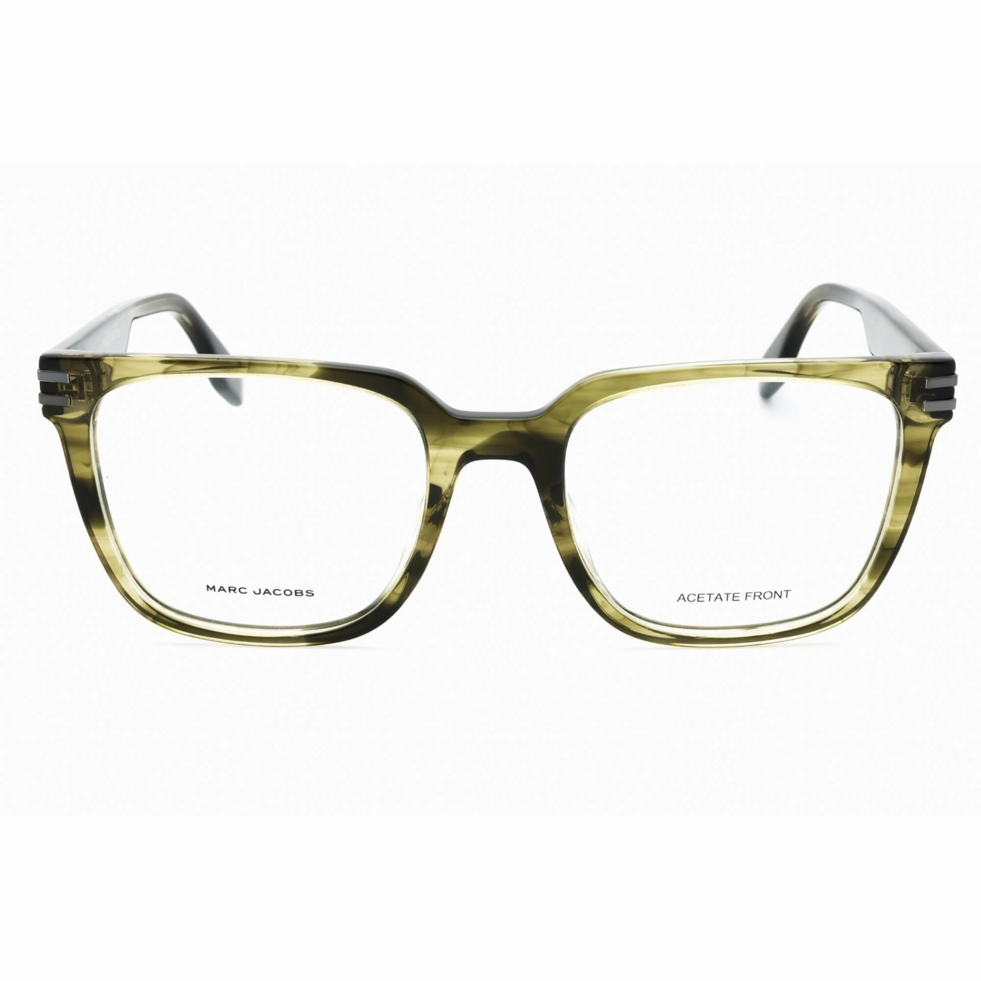 Marc Jacobs Men's Eyeglasses - Green Horn Plastic Square Full Rim | MARC 754 0145 00