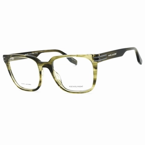 Marc Jacobs Men's Eyeglasses - Green Horn Plastic Square Full Rim | MARC 754 0145 00