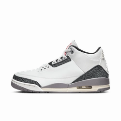 Men's Air Jordan 3 Retro - SUMMIT WHITE/FIRE RED-CEMENT GREY-BLACK