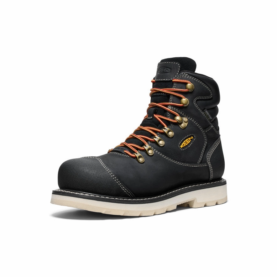 Men's Cincinnati  6" Waterproof 90° Heel Boot (Carbon Toe)  |  Black/Sandshell