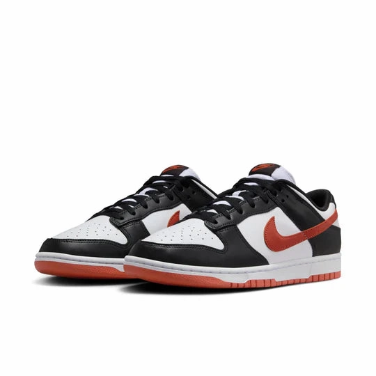 Men's Nike Dunk Low Retro - WHITE/DRAGON RED-BLACK