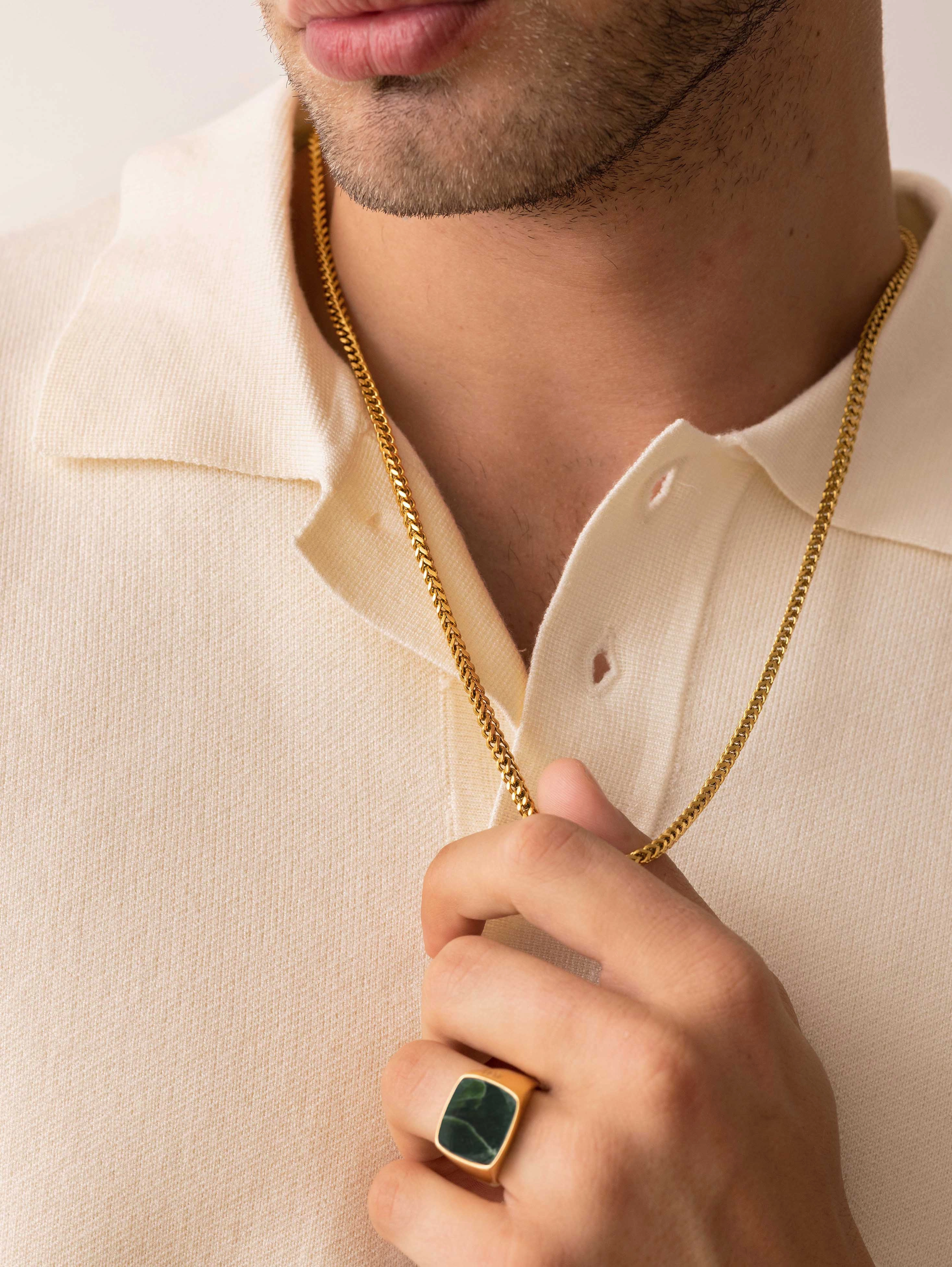 Men's Squared Gold Chain