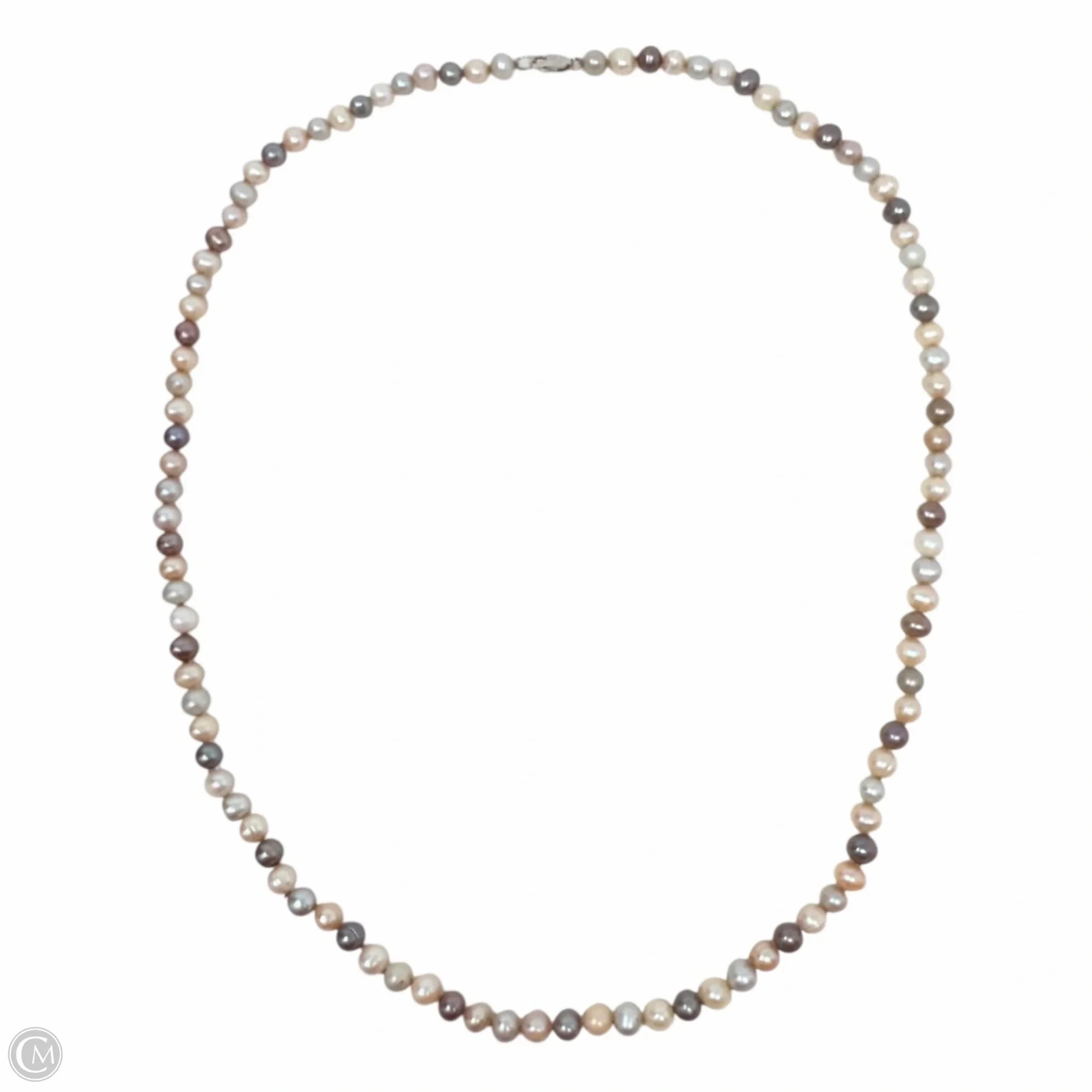 Multicolor Freshwater Cultured Pearl & Sterling Silver Necklace By Clothes Mentor