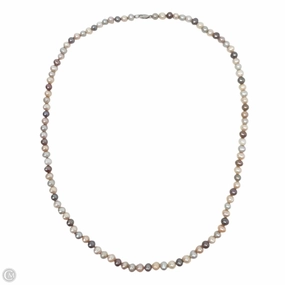 Multicolor Freshwater Cultured Pearl & Sterling Silver Necklace By Clothes Mentor