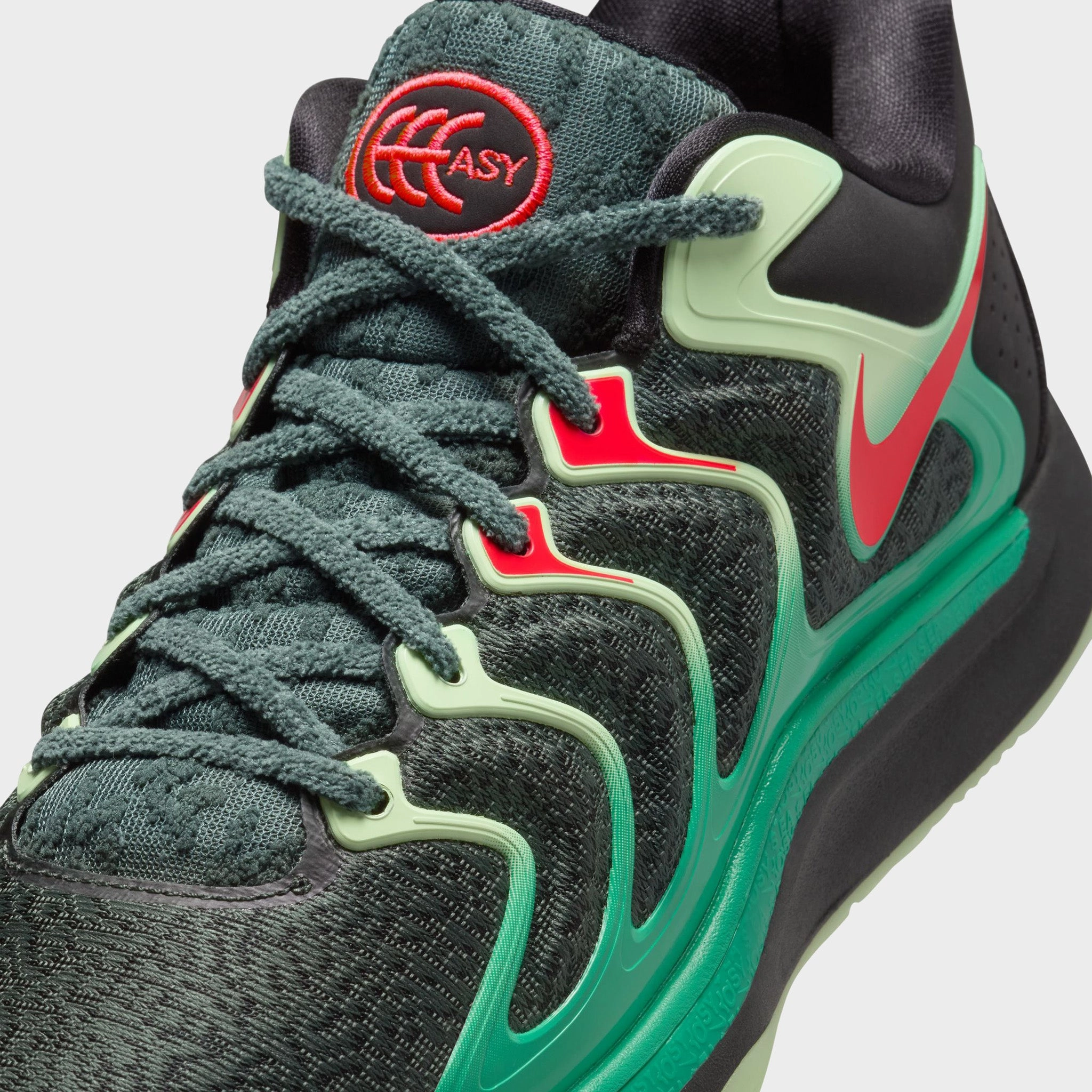Nike KD17 Black / Bright Crimson - Vintage Green