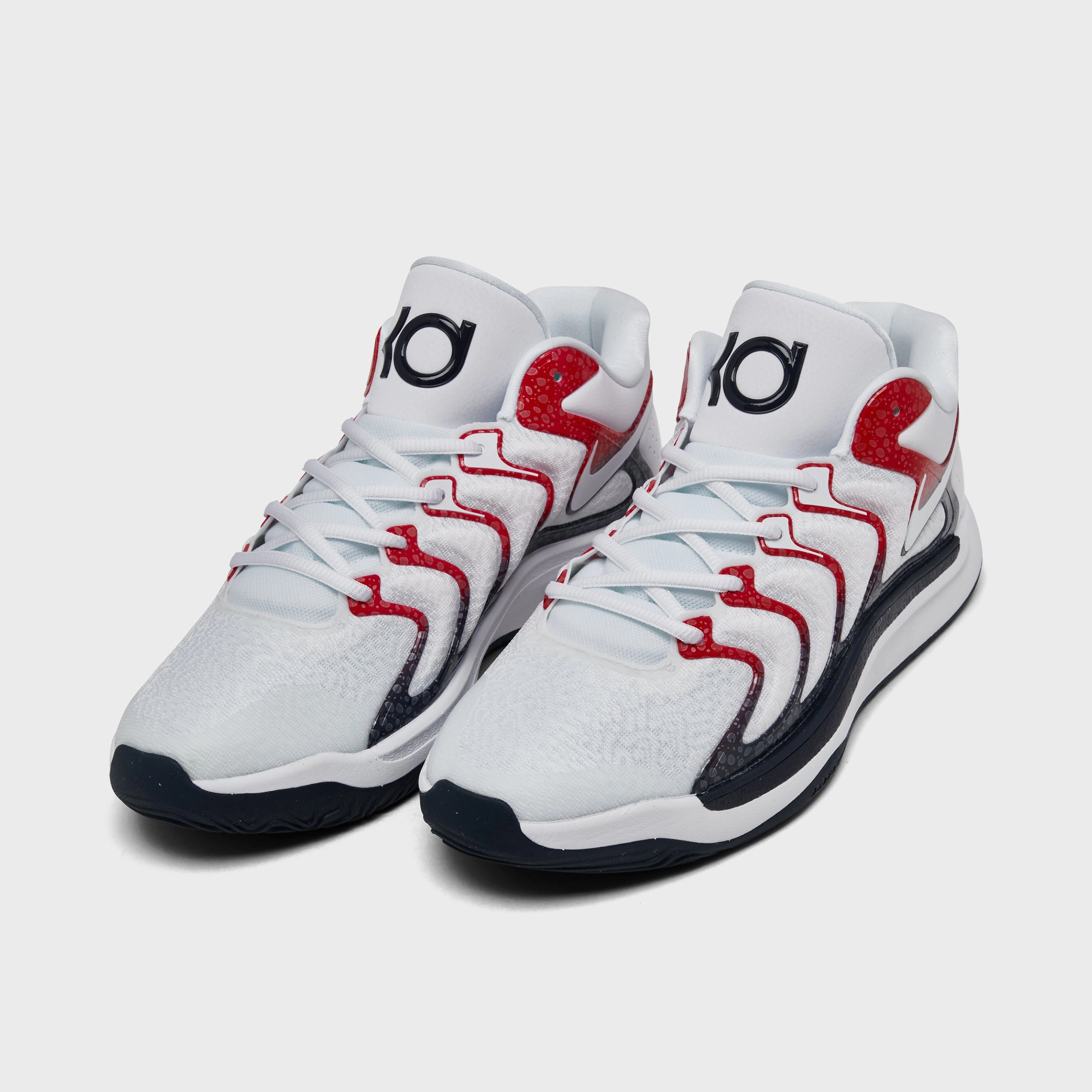 Nike KD17 White / Obsidian - University Red