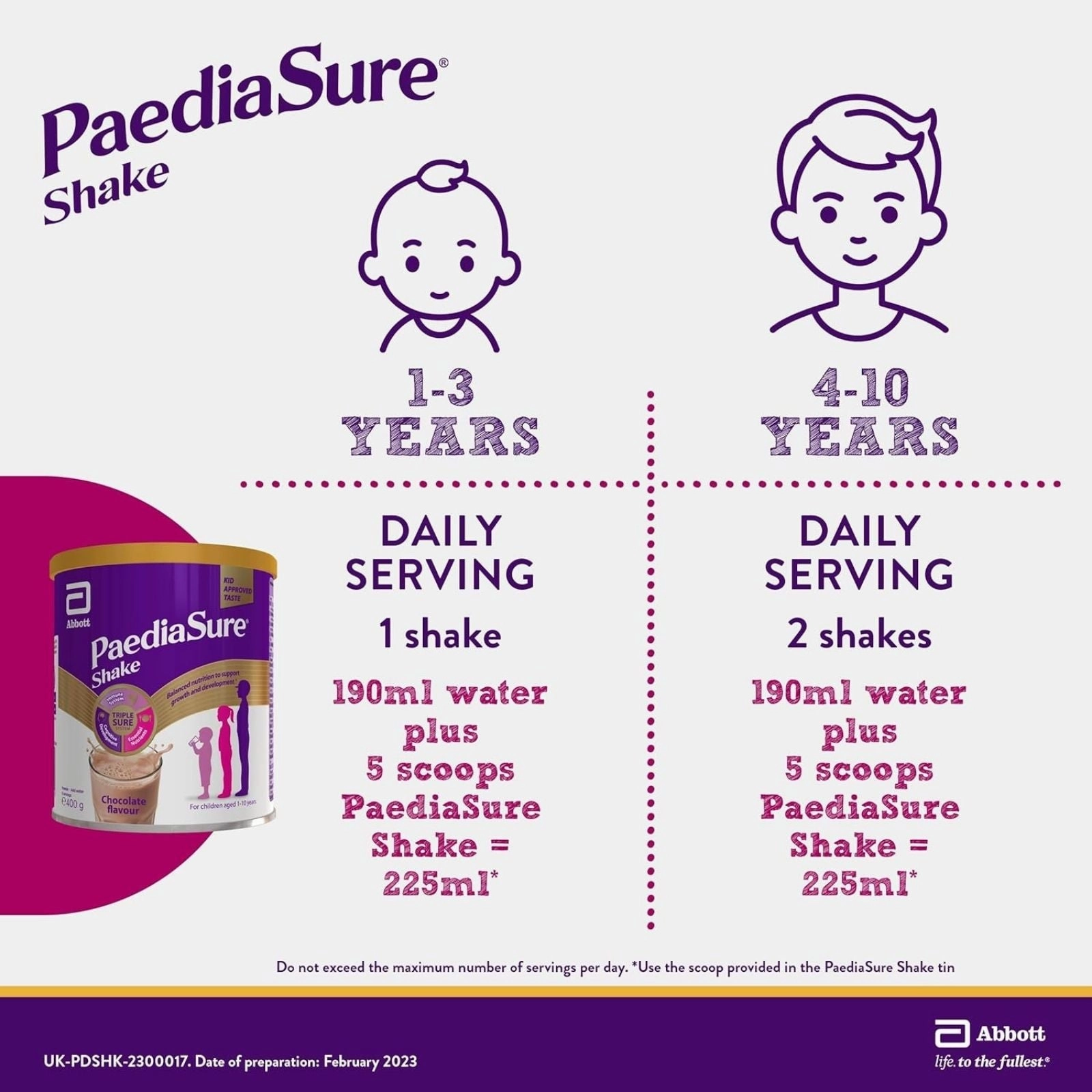PaediaSure Shake Chocolate Flavoured Nutritional Supplement Powder for Kids 400g