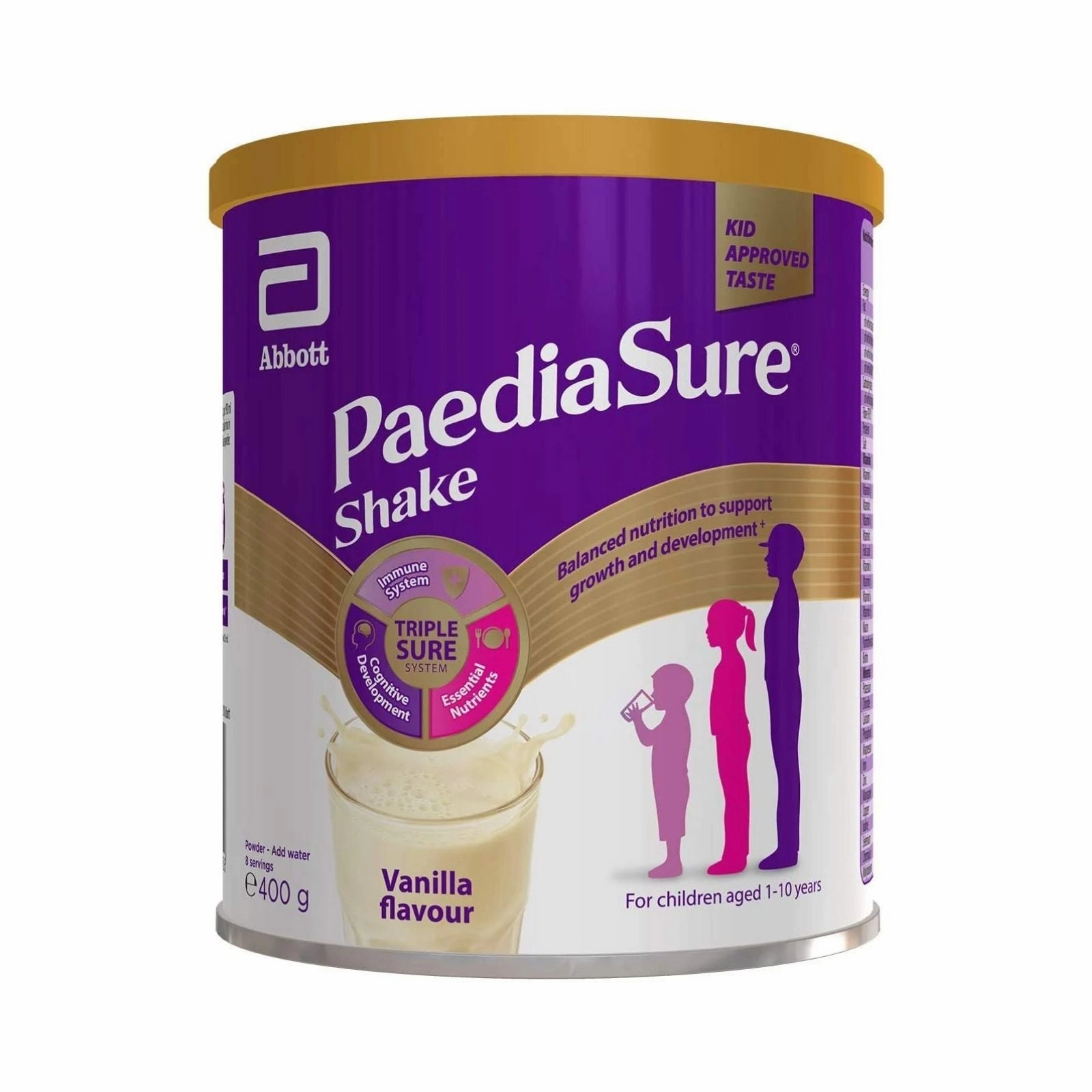 PaediaSure Shake Vanilla Flavoured Nutritional Supplement Powder for Kids 400g