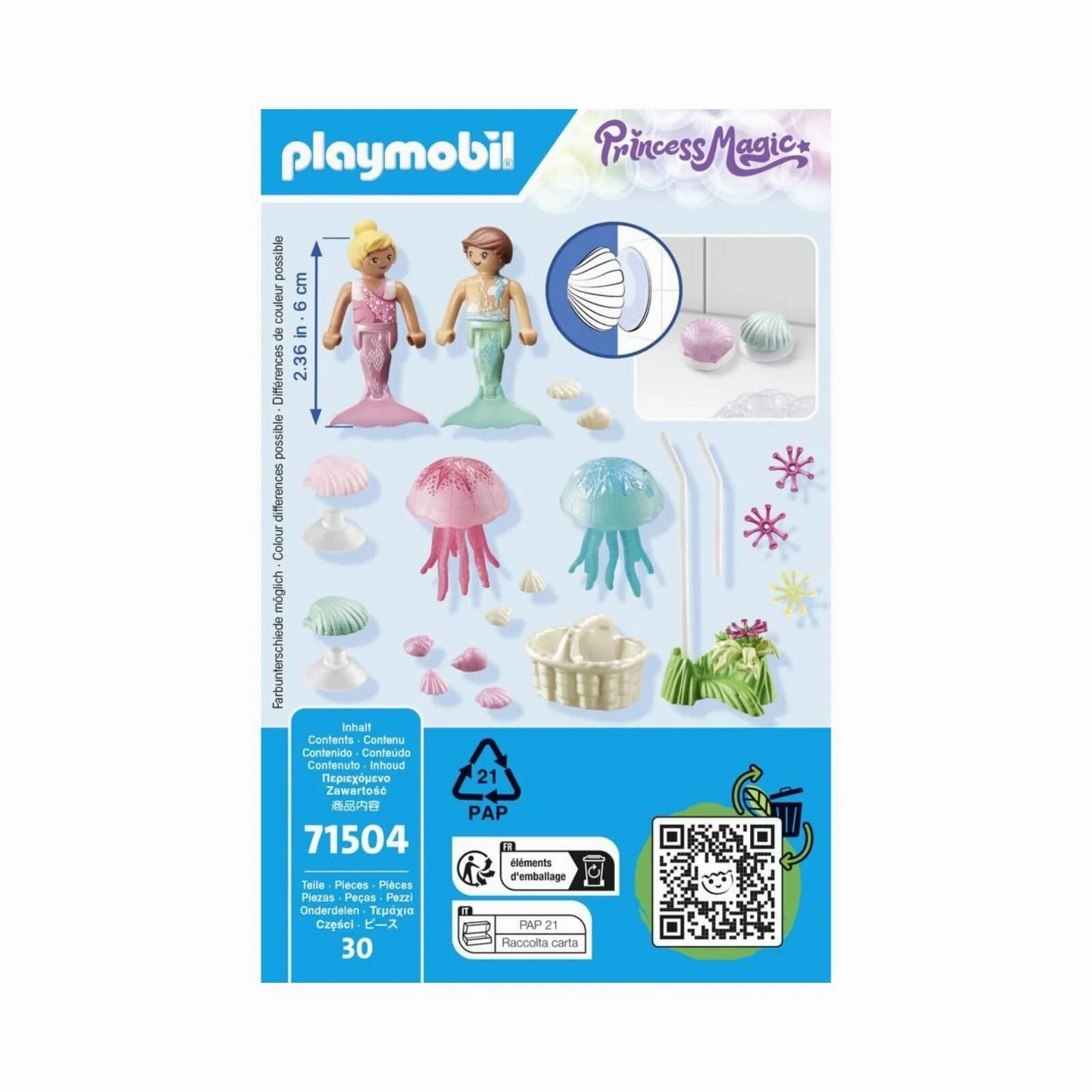 Playmobil Princess Magic 71504 Mermaid Children with Jellyfish