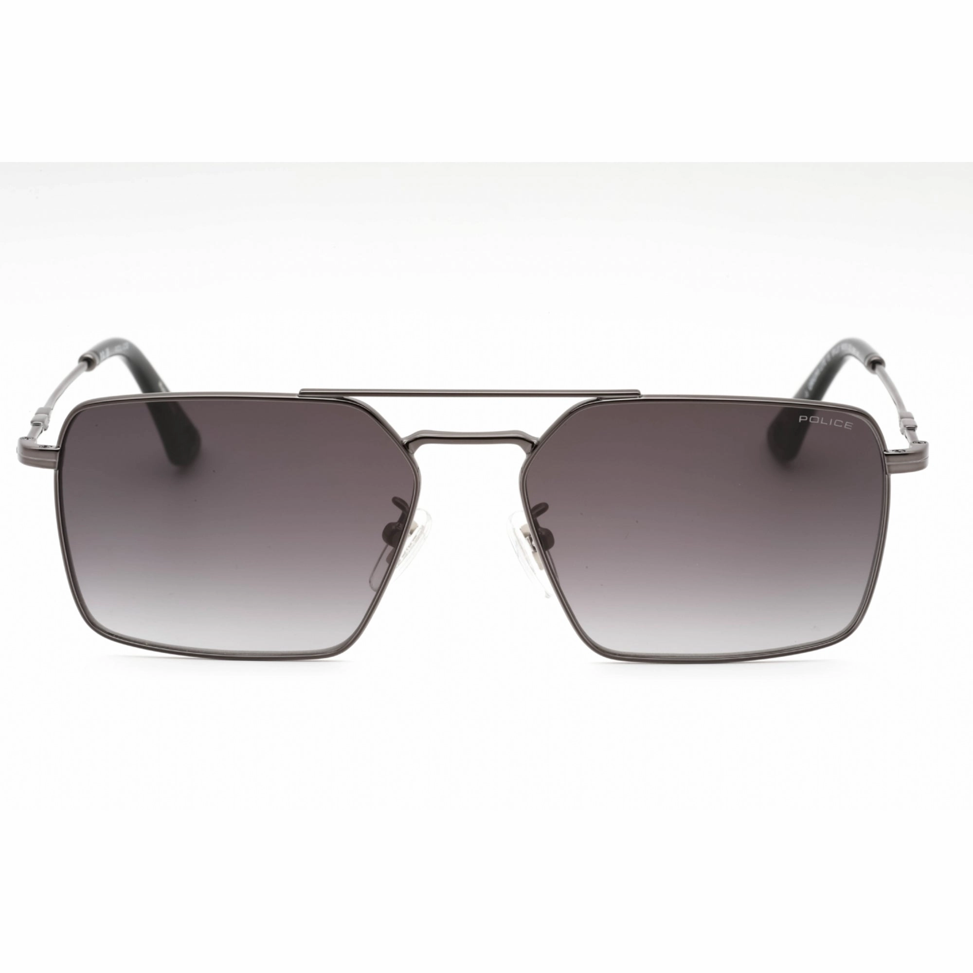 Police Men's Sunglasses - Shiny Gunmetal Aviator Full Rim 59mm Frame | SPLL07 0568
