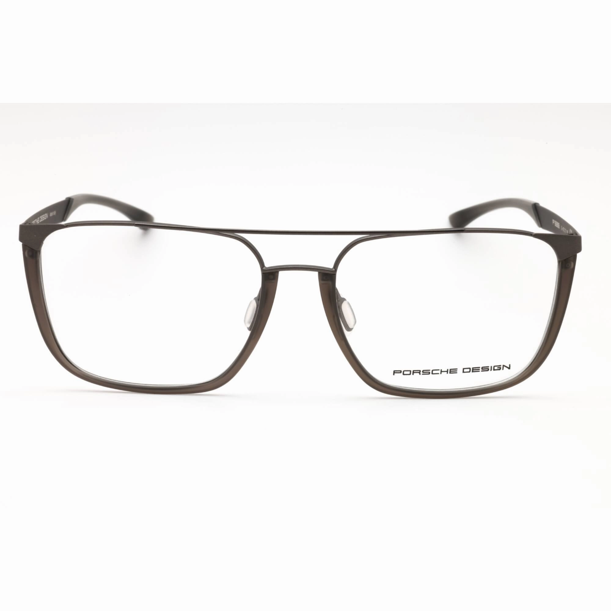 Porsche Men's Eyeglasses - Grey Metal Grey Injected Propionate Pilot Frame | P8388 B