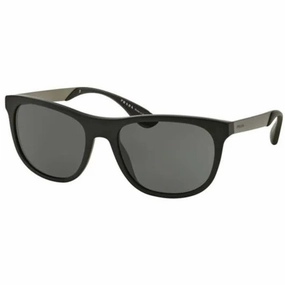 Prada Men's Sunglasses - Matt Black Rectangular Frame | PRADA 0PR 04SS 1BO1A157