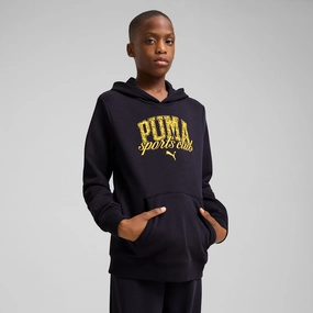 PUMA KID'S CLASS FRENCH TERRY NAVY HOODIE