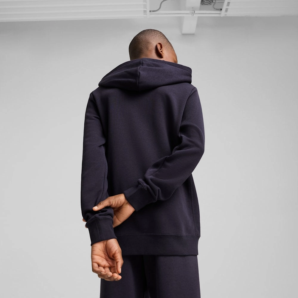 PUMA KID'S CLASS FRENCH TERRY NAVY HOODIE