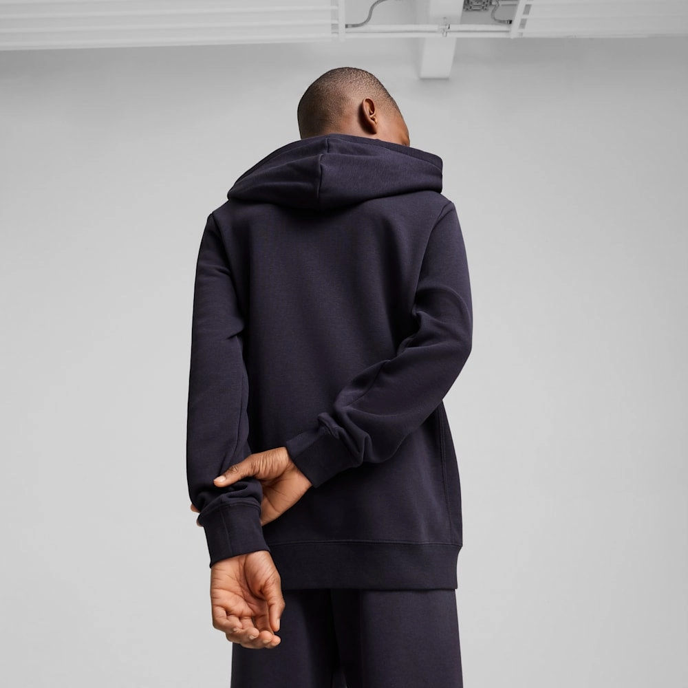PUMA KID'S CLASS FRENCH TERRY NAVY HOODIE