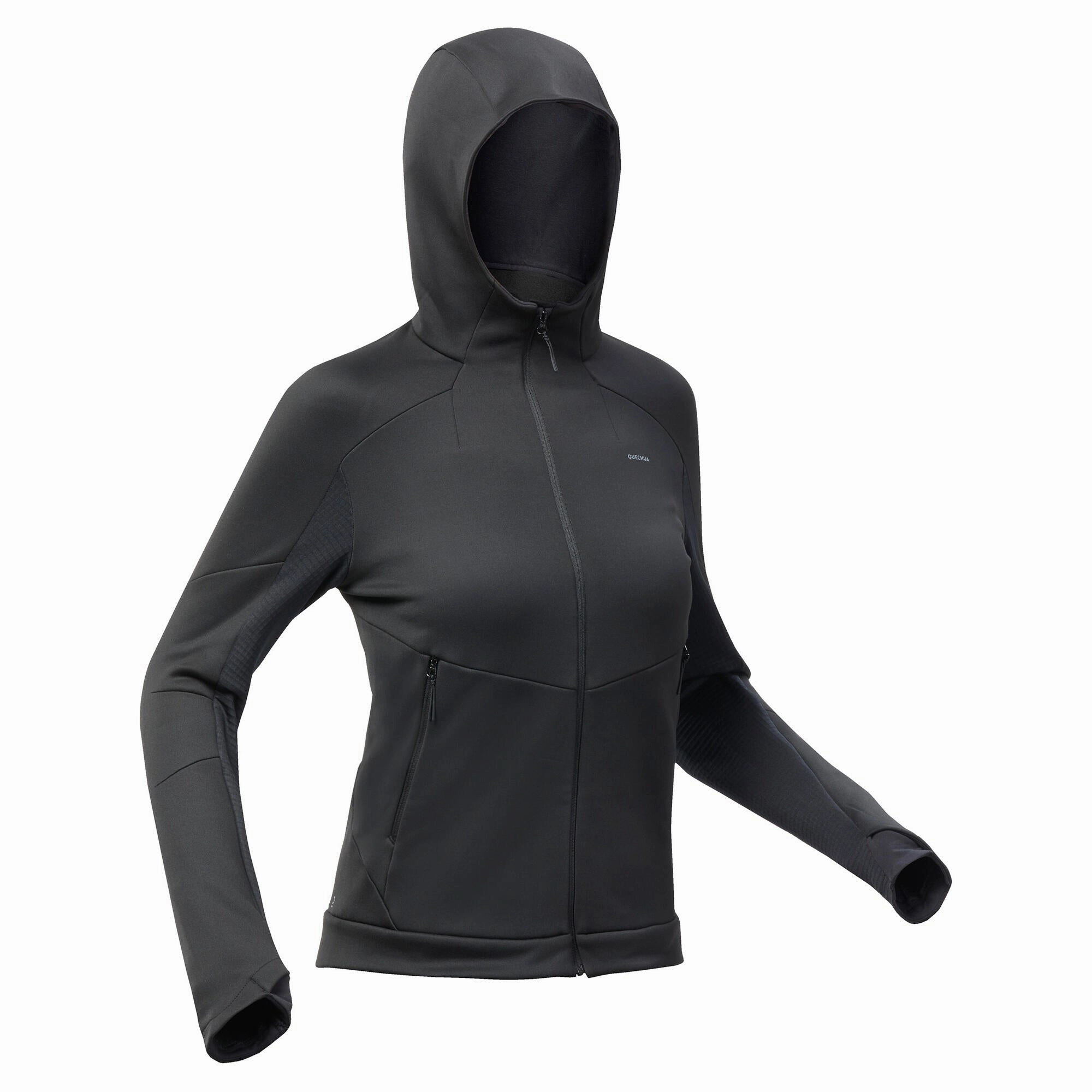 Quechua Women's Hiking Fleece Jacket - MH520 Hood