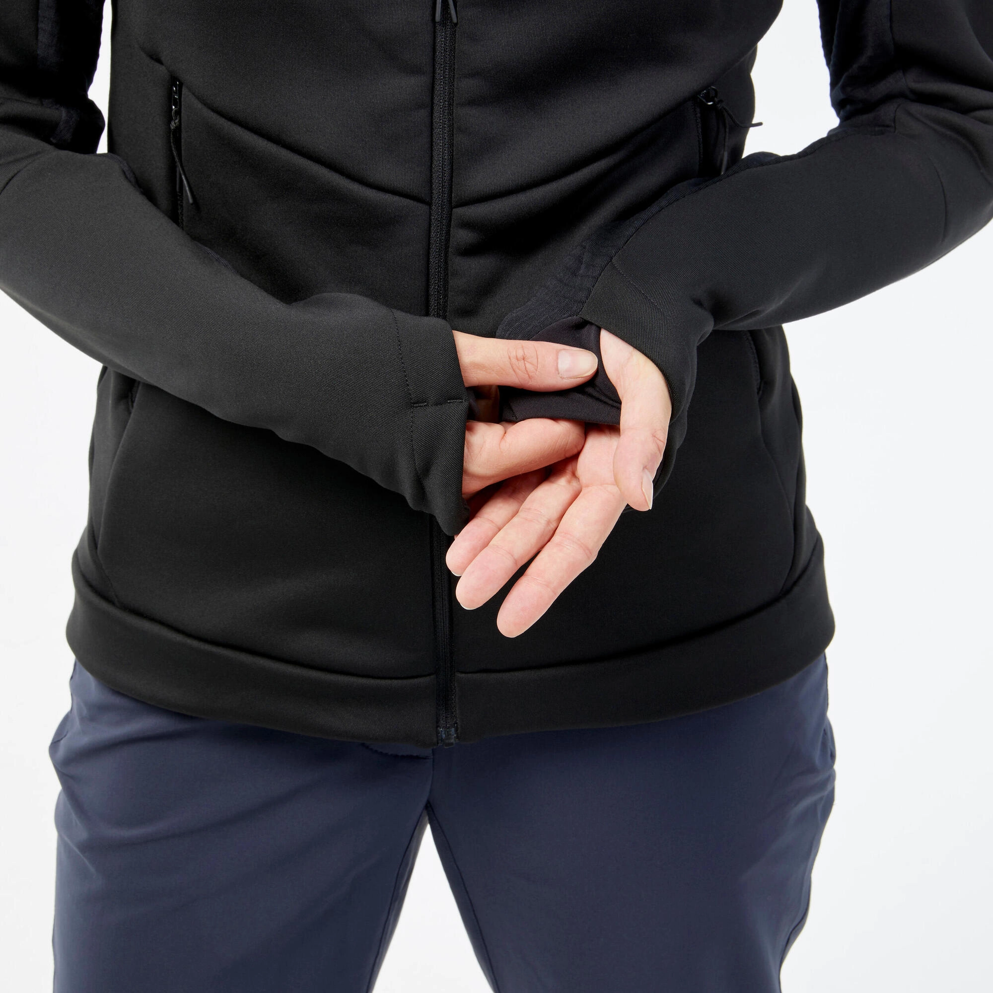 Quechua Women's Hiking Fleece Jacket - MH520 Hood