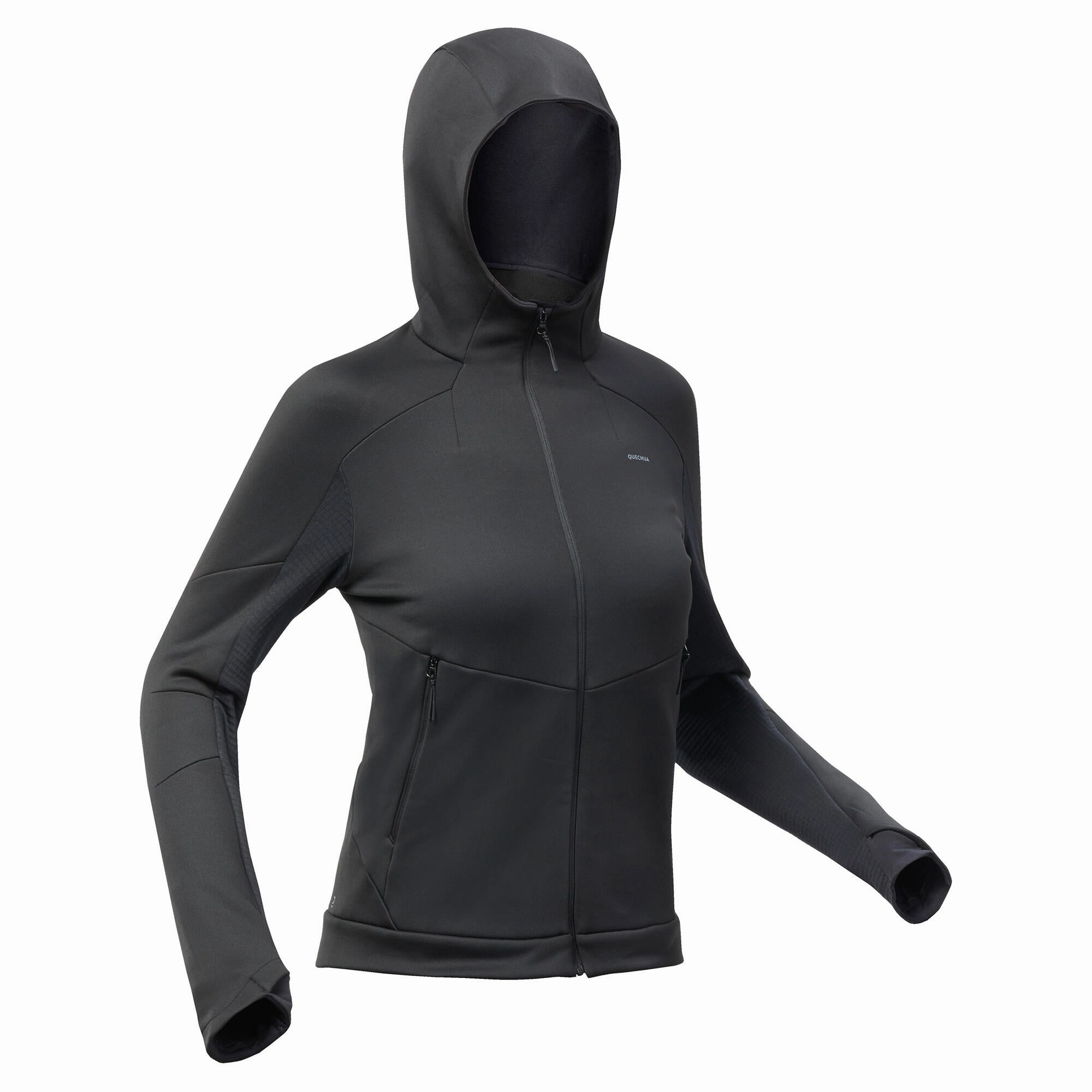 Quechua Women's Hiking Fleece Jacket - MH520 Hood