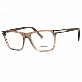 Salvatore Ferragamo Men's Eyeglasses - Transparent Sand Full Rim Frame | SF2959N 278