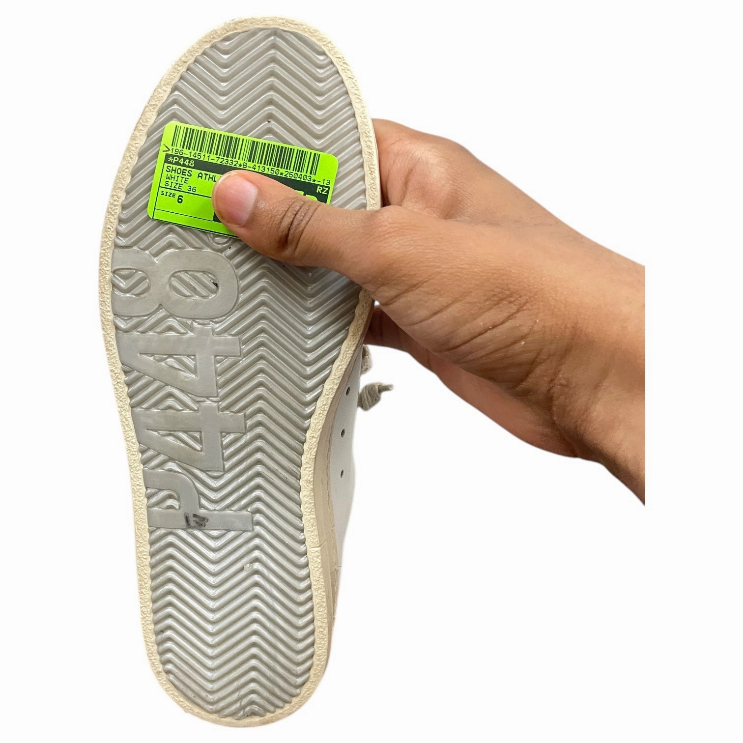 SHOES ATHLETIC by P448 In WHITE, Size: 6