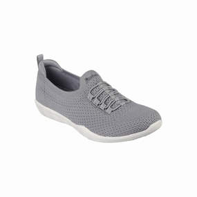 Skechers Womens Newbury St Starlight Stroll Slip-On Shoe - Grey GRAY 8 MEDIUM