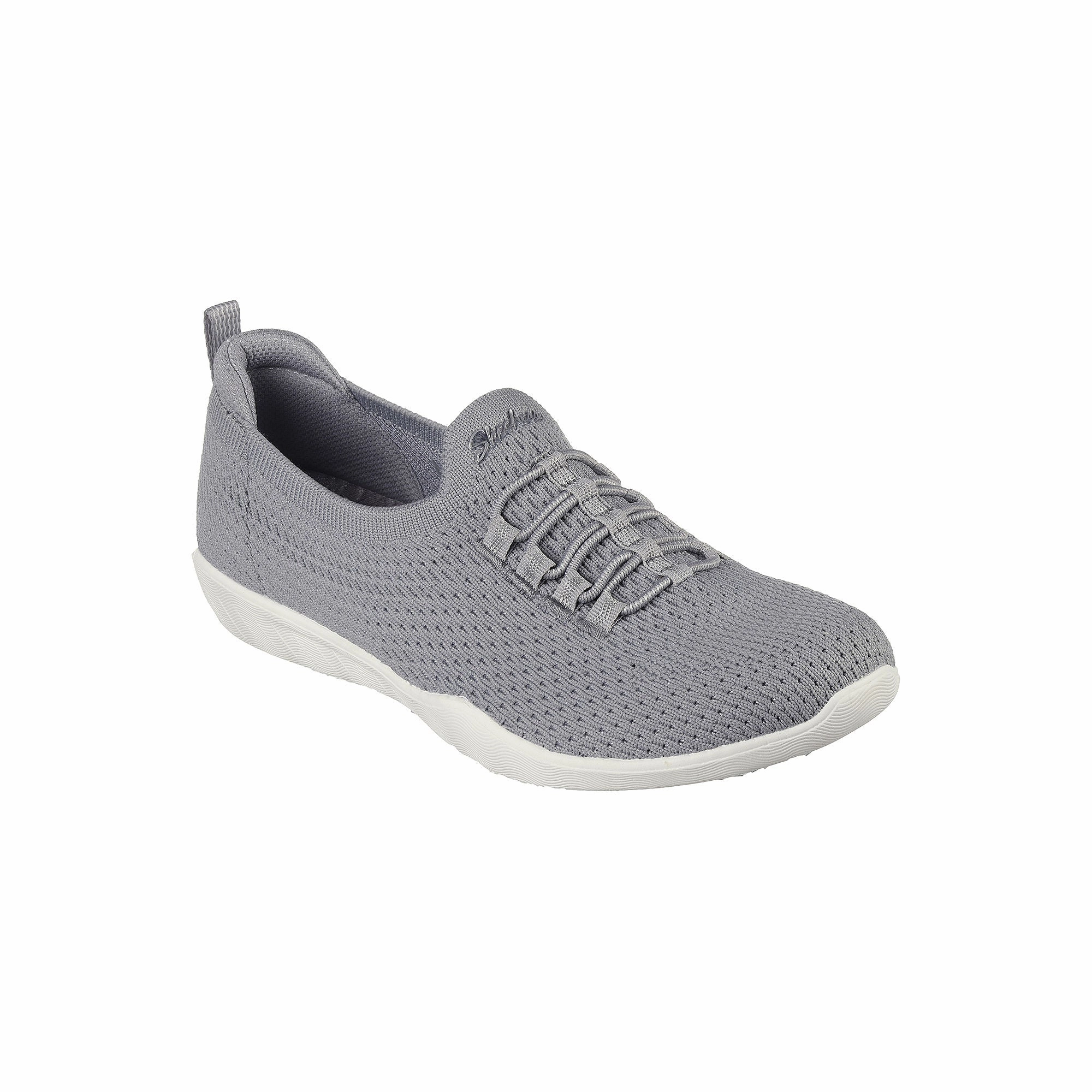 Skechers Womens Newbury St Starlight Stroll Slip-On Shoe - Grey GRAY 8 MEDIUM