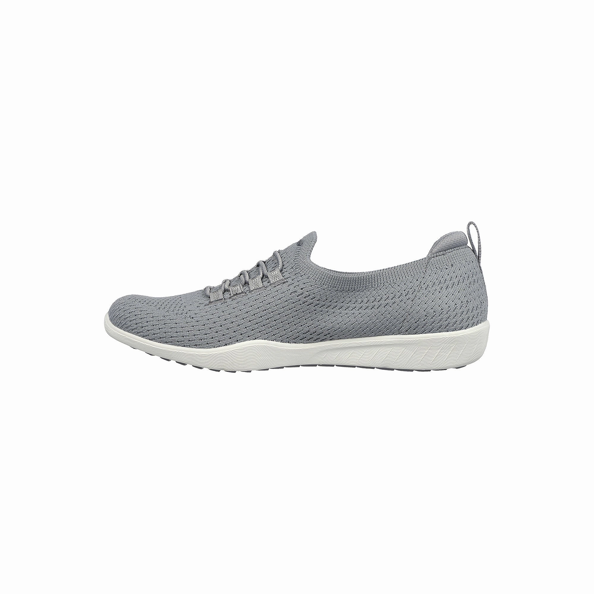 Skechers Womens Newbury St Starlight Stroll Slip-On Shoe - Grey GRAY 8 MEDIUM