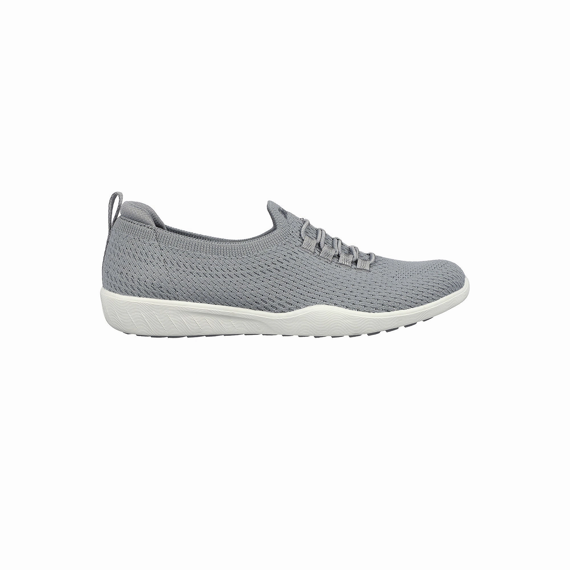 Skechers Womens Newbury St Starlight Stroll Slip-On Shoe - Grey GRAY 8 MEDIUM