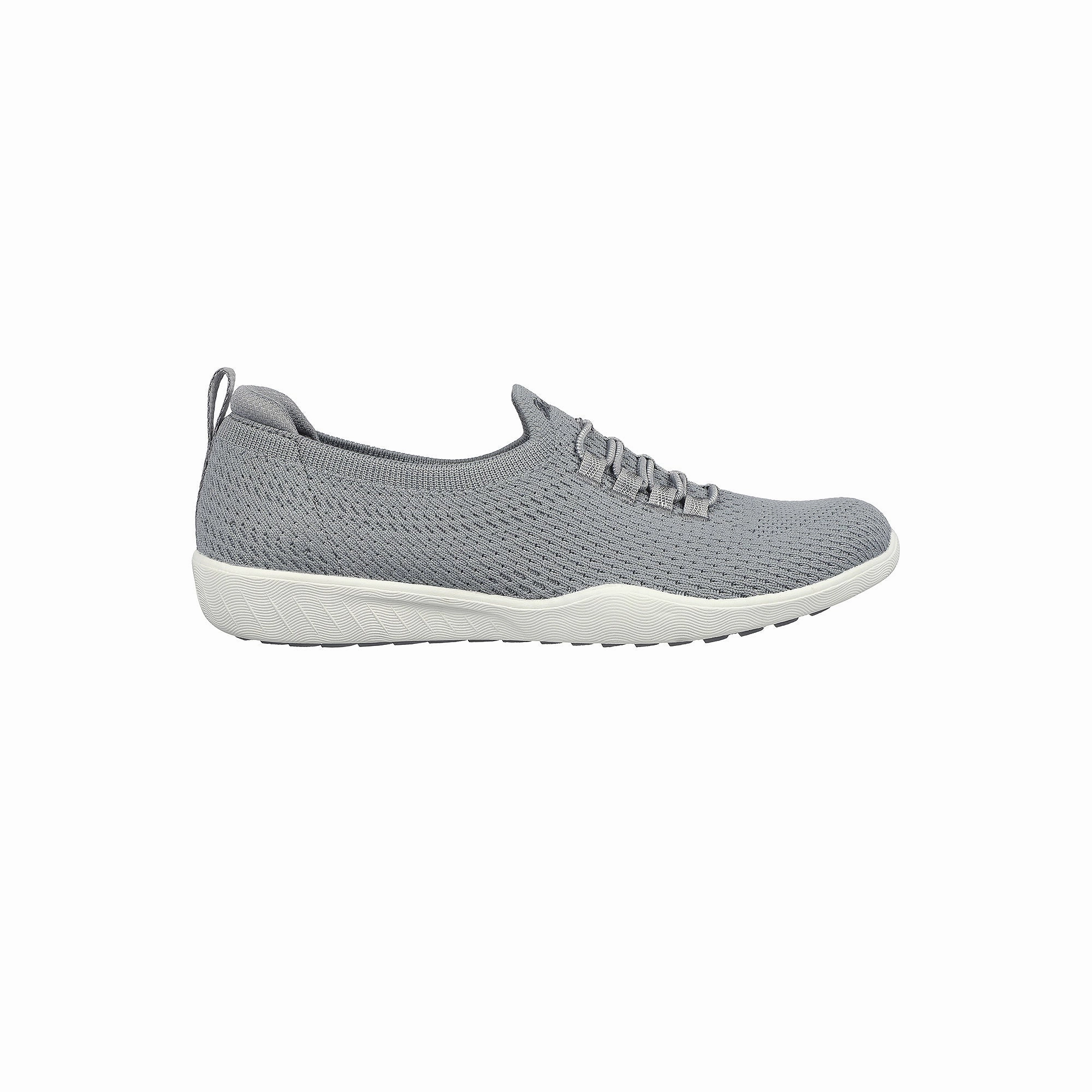 Skechers Womens Newbury St Starlight Stroll Slip-On Shoe - Grey GRAY 8 MEDIUM