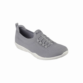 Skechers Womens Newbury St Starlight Stroll Slip-On Shoe - Grey GRAY 8 MEDIUM
