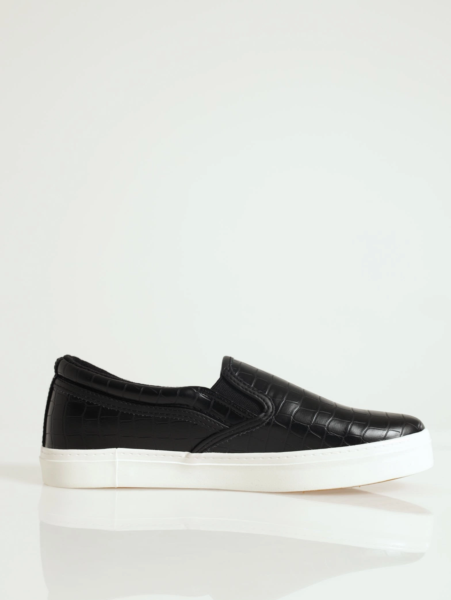 Slip On Street Sneaker With Metal Heel Insert
