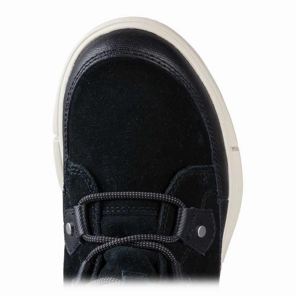 Sorel Explorer II Joan Faux Fur Waterproof Lace-Up Shoes for Ladies - Black/Fawn - 9M