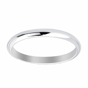 Sterling Silver 2mm Band Ring - R-02