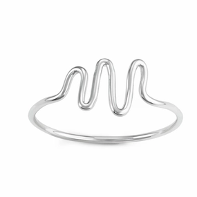 Sterling Silver Wave Ring - W-1616
