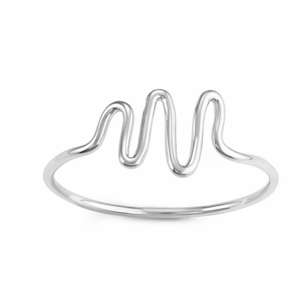 Sterling Silver Wave Ring - W-1616